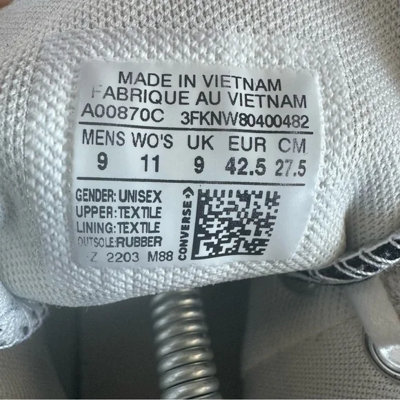 Converse chuck taylor all stars  lugged 2.0 A00870C womens 11 men’s 9 sneakers - Picture 5 of 8